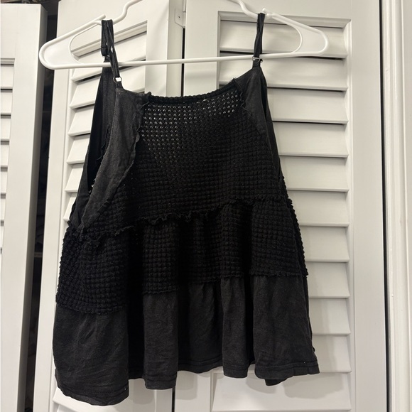 POL Wheat Bread Deep V-Neck Tank Top Black Size Small - Picture 6 of 7